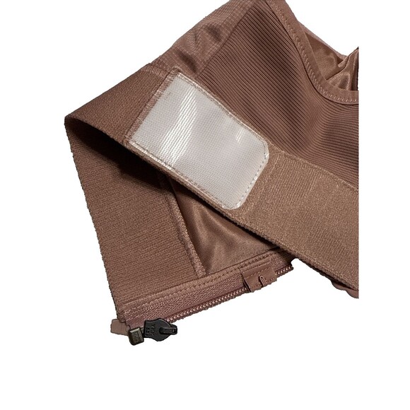 SHEFIT Sports Bra High Impact Ultimate Size M Rose Taupe Front Zip EUC - Picture 4 of 6